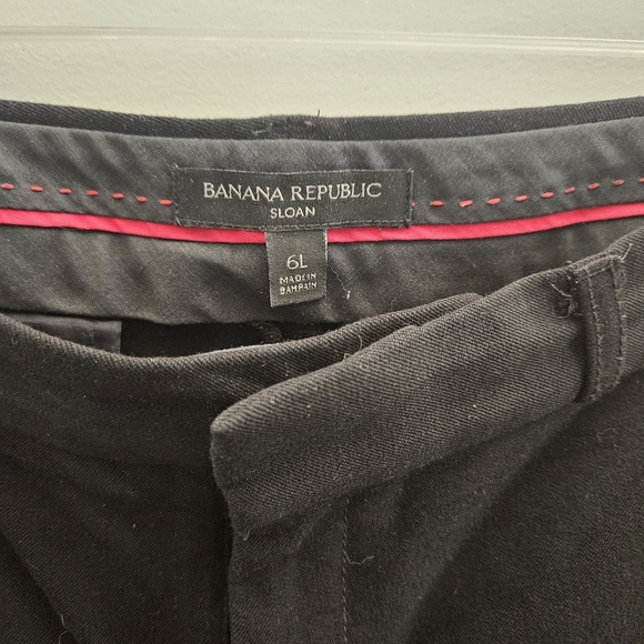 Banana Republic Sloan Black sz 6 long - Picture 2 of 12
